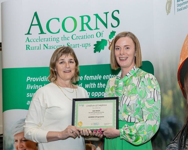 Clare Gormley from the Department of Agriculture, Food &amp; the Marine with Edel Walsh, Edel Walsh Coaching and Consulting. Photo: Orla Murray/Coalesce