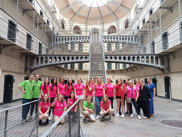 Campers at Kilmainham Gaol