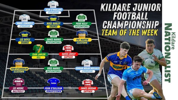 JFC Team of the Week for w/ending 1st September  Graphics: @KildareFan2024