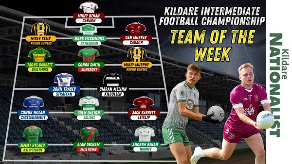 Kildare Nationalist Team of the Week for w/ending 1st September Graphic: @KildareFan2024 Kildare Nationalist Team of the Week for w/ending 1st September Graphic: @KildareFan2024