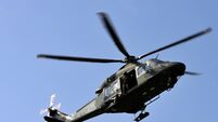 What was the aircorps helicopter doing in Kildare today?