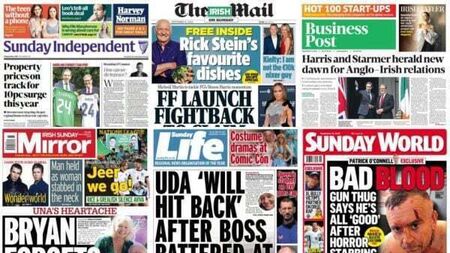What the papers say: Sunday's front pages