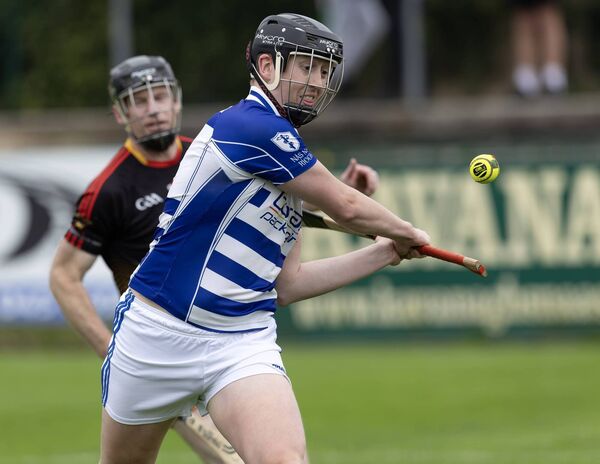 Diarmuid Greene lines up a shot at goal for Naas Photo: Sean Brilly Diarmuid Greene lines up a shot at goal for Naas Photo: Sean Brilly