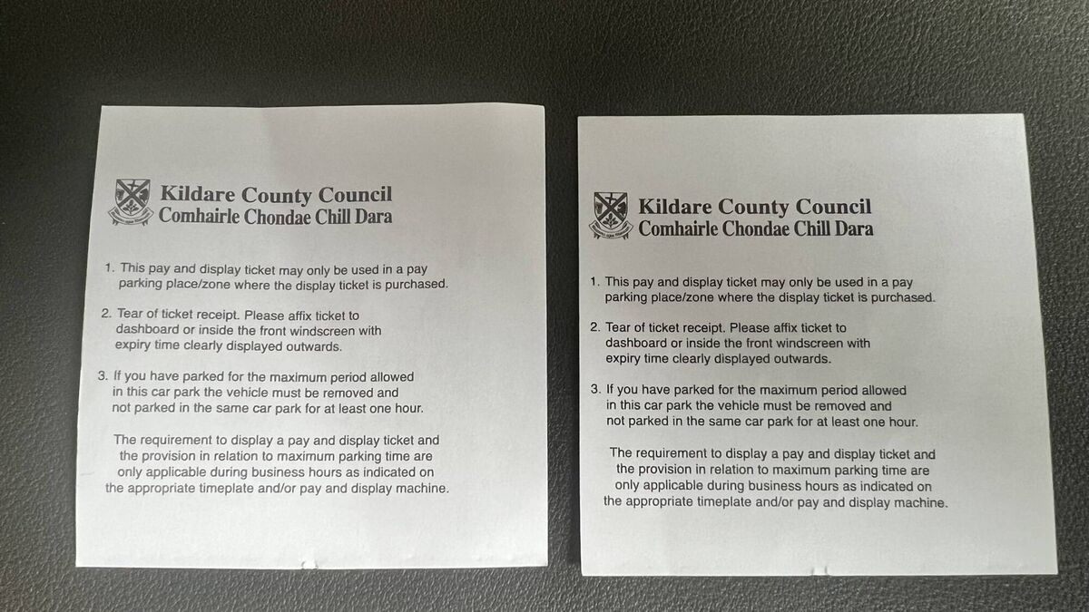 Kildare man pays for parking, gets fined