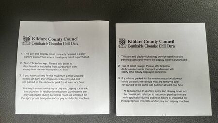 Kildare man pays for parking, gets fined