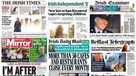 What the papers say: Tuesday's front pages