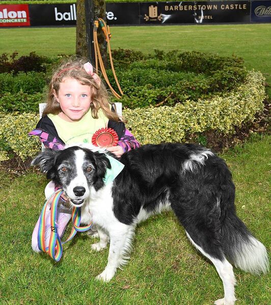 Aoife Lynch-Cullen and her dog Oscar, winner of the veteran class 