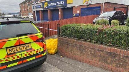 Murder hunt launched after woman’s body found in garage in Belfast