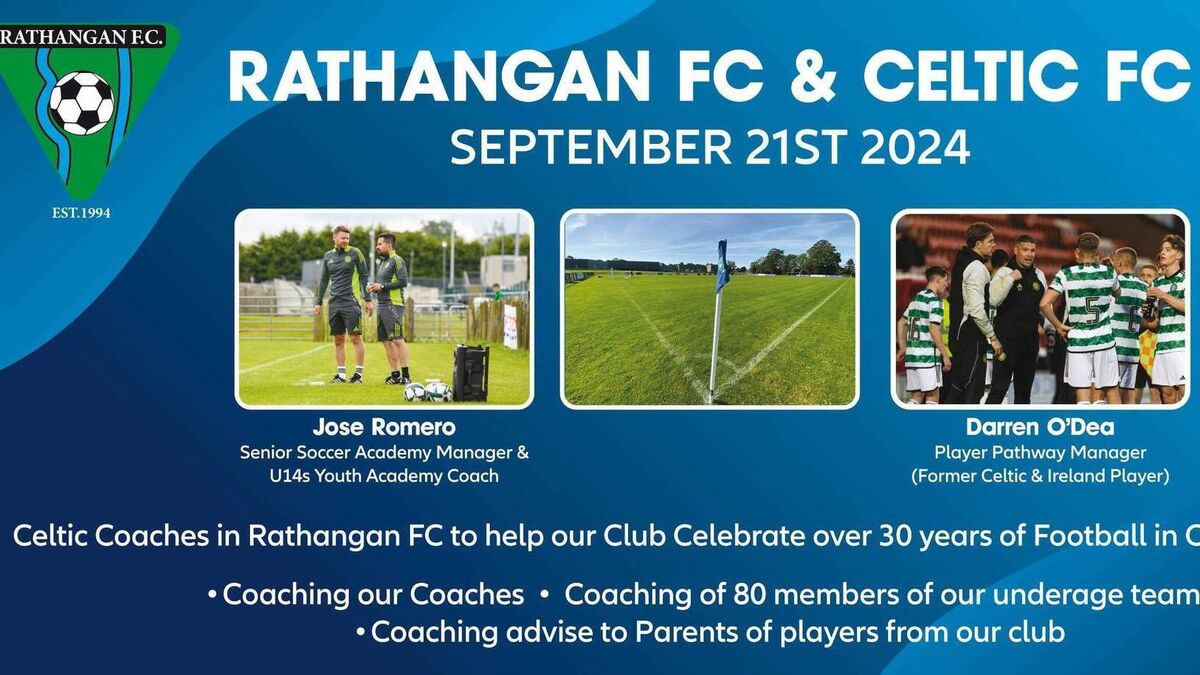 Rathangan FC looking forward to the visit of Celtic coaches