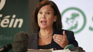 McDonald says loyalists behind 'traitor' posters at anti-immigration protests