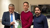 FAI President on hand to present Newbridge Town FC with FAI Club Mark One Star Award