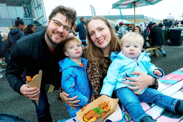 Patricia, Victor, Sebastian and William Krausser pictured at the Taste of Kildare Festival at Naas Racecourse Photo: Aishling Conway 