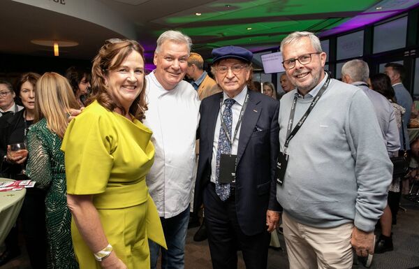 Aine Mangan, Derry Clarke, Sean Mulryan and Cyril McAree at the launch of Taste of Kildare Festival of Food and Drink last week Photo: Gareth Chaney 