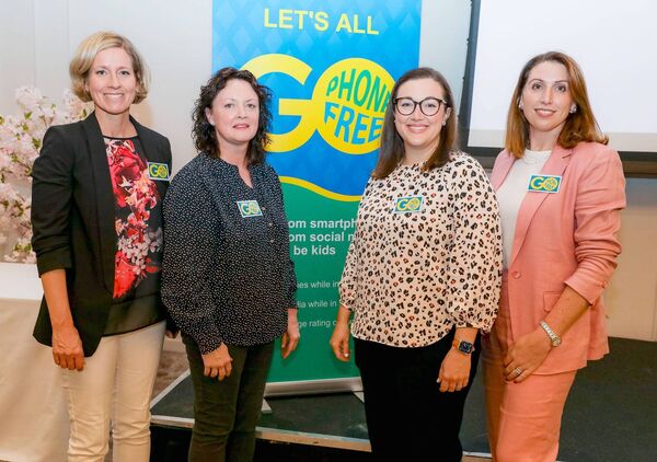 Jana Drennan, Michelle Gaffney, Tamsin Jones and Mary Feighan (Mercy Convent Go Phone Free Sub-Committee)