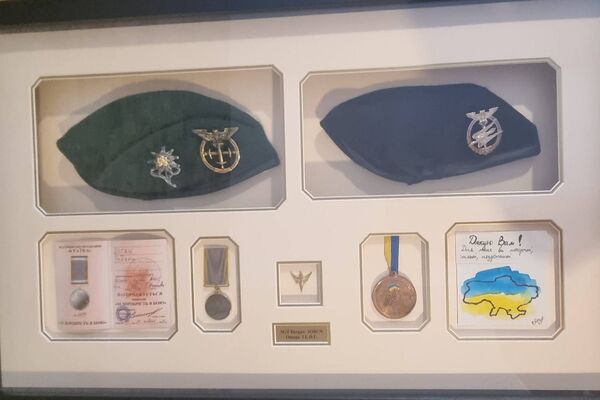 Robert Deegan's Ukrainian insignia and medals.