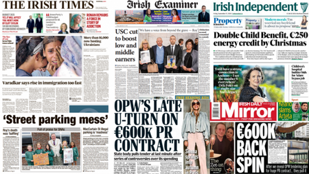 What the papers say: Friday's front pages