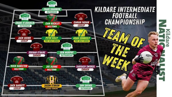Kildare Nationalist Team of the Week, Intermediate Football Championship - Week 6 Kildare Nationalist Team of the Week, Intermediate Football Championship - Week 6