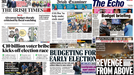 What the papers say: Wednesday's front pages