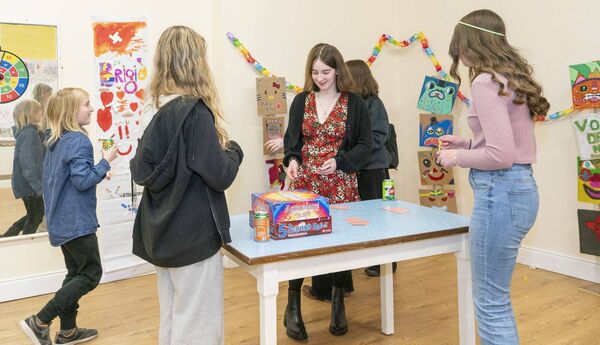 Having fun at the official launch of the Anchor Youth Club in Athy