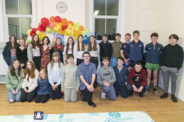 Some of the members of Anchor Youth Club in Athy