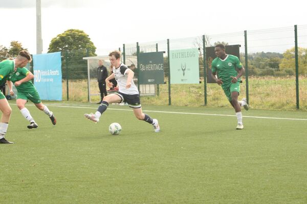 Mark Canavan showing hsi array of skills in the Under 20 League of Ireland match on Saturd