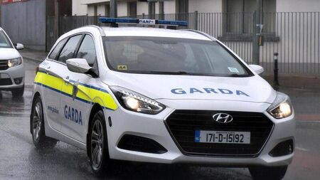 Car struck several garda vehicles 