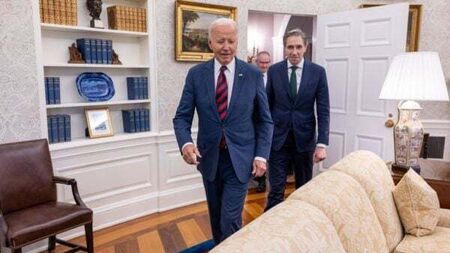 Biden hosts Taoiseach at White House for almost an hour