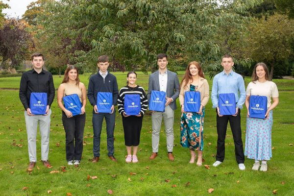 Godolphin Bursary recipients: Cormac Byrne, Ava Whiteley, Fergal McKennedy, Kate Jennings, Colin Tuohy, Ava McKeown, Ronan Hayes and Roisin Reilly 