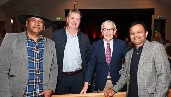 Avinash Sinha, Cllr Bill Clear, Cllr Seamie Moore and Deepak Kumar 