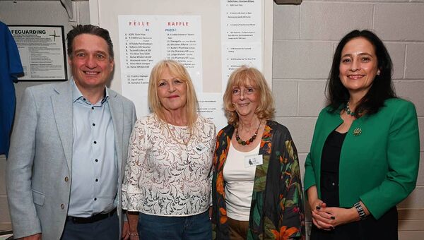 Senator Vincent P Martin, Marie Sheridan, Laura Sheehy and Minister Catherine Martin