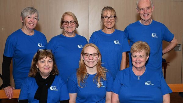  Cathy Medbury, Fiona Thompson, Janet Delahunty, Brian McCabe, Jacquic McCabe,Adelita Graf and Jean Roche (Volunteers ) Photos Jimmy Fullam 
