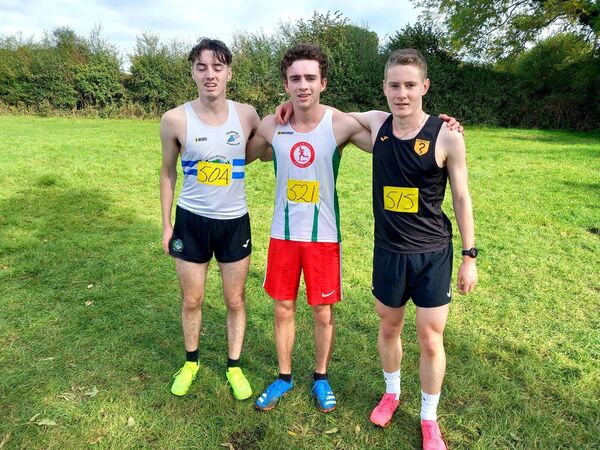 Boys u19  L to R James Smith, Conor Murphy and Adam Veighy