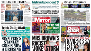 What the papers say: Tuesday's front pages What the papers say: Tuesday's front pages