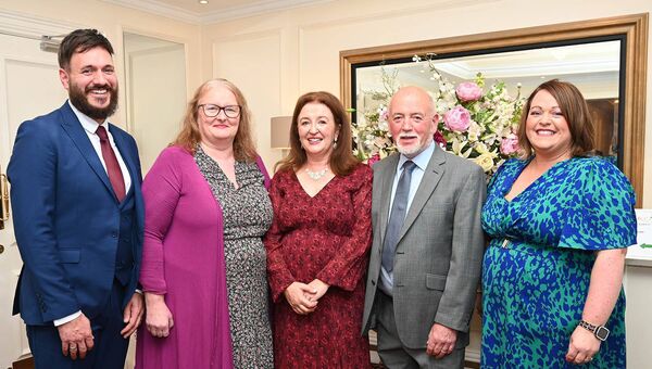 TJ Maguire (deputy principal), Patricia O'Brien, (principal), Jo Doyle and Christy Ivors and Deirdre Fitzgerald (deputy prinicpal)
