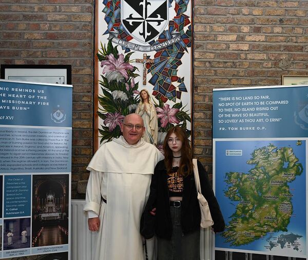 Yeva with Fr John Harris 