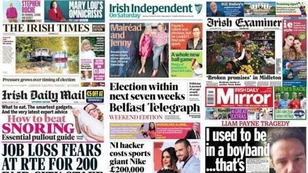 What the papers say: Saturday's front pages