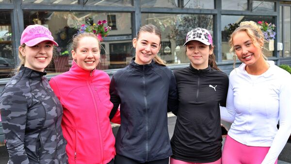 The Pink Run attracted a large crowd of 250 runners and walkers
