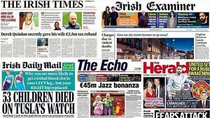 What the papers say: Tuesday's front pages