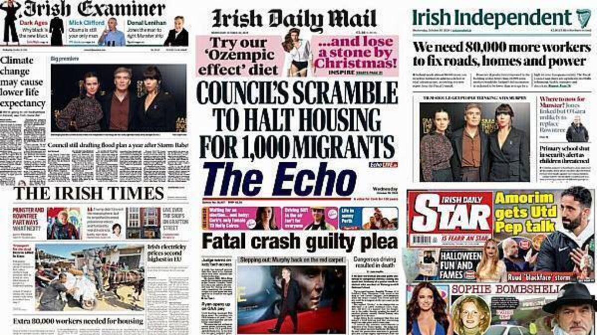 What the papers say: Wednesday's front pages