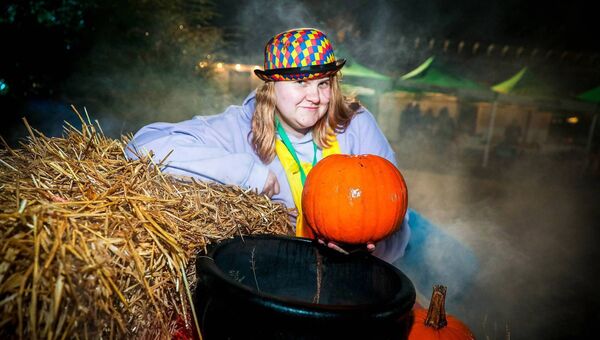 Volunteer Tilde at Boo for Barretstown Halloween Event 