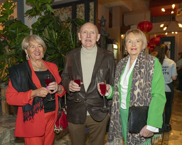 Anne and John Lynch with Margaret Brennan
