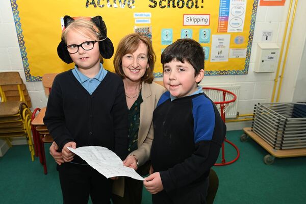 Special presentation to Ms O'Connor from pupils 