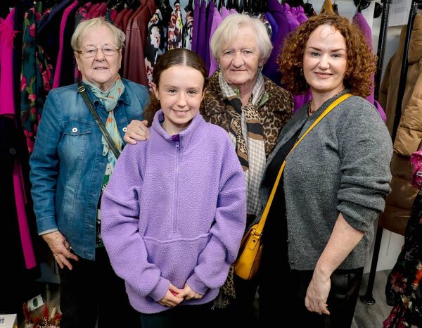 Lily Carroll, Julia Carroll, Aine Kerr and Lilly Kerr