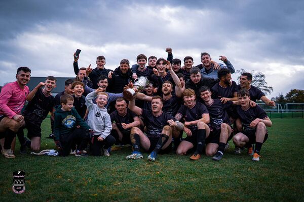 St Anthony's celebrate after winning the KDFL Division 1 Cup 