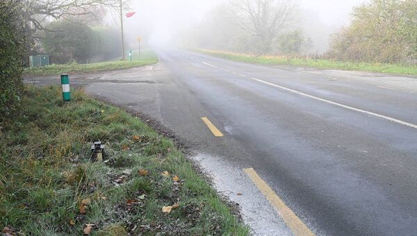 The road at Blackwood where the fatal accident occurred 