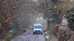 Eight children escape injury following bus crash on icy road