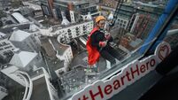 Kildare woman braves tower abseil for Heart Foundation