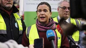 McDonald says reports Fine Gael contacted RTÉ about Harris video are ‘chilling’
