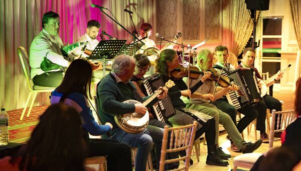 Joe Byrne, Joseph Gorman, Enda Byrne and Comhaltas