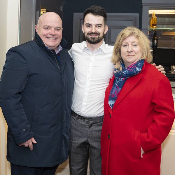 Senator Mark Wall, Joseph Gordan and cllr Aoife Breslin